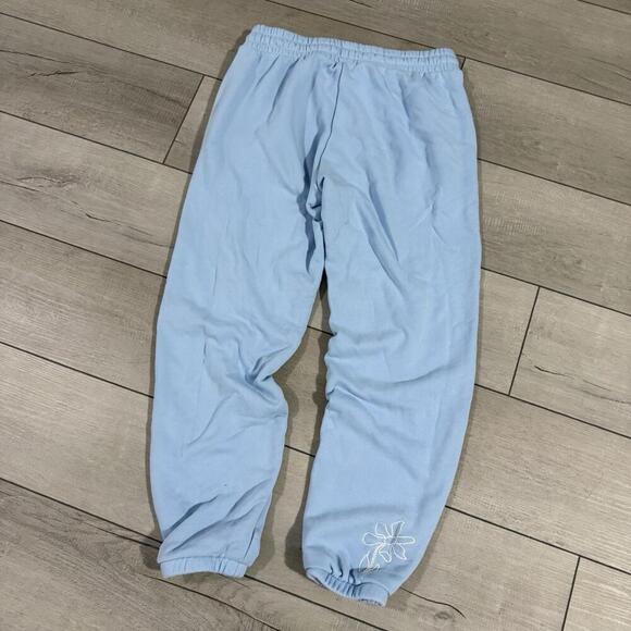Adidas Originals x Girls Are Awesome Sweatpants Light Blue Women’s S Floral Logo - Picture 2 of 9